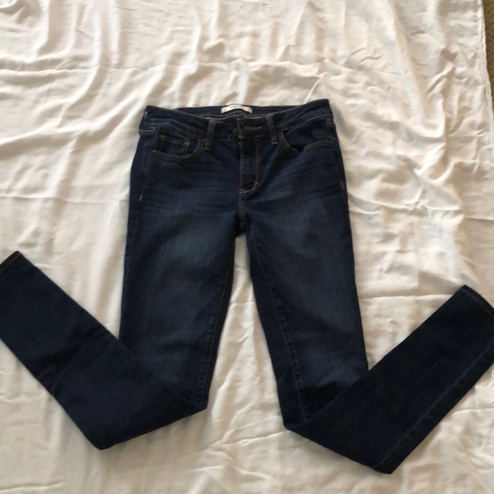 Abercrombie and Fitch dark denim wash skinny leg